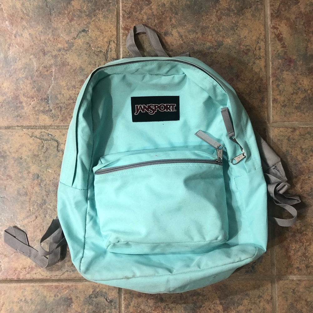 jansport | light blue backpack book bag